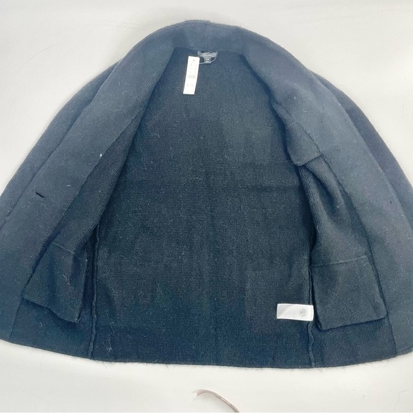 NWT J Crew Cocoon Alpaca Blend Black Longline Minimalist sweater-blazer BA551 - Picture 8 of 14